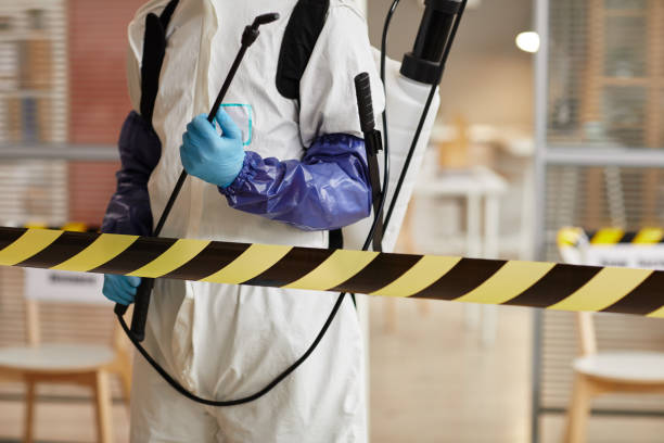 Professional Blood Cleanup technician working in Neshanic Station, NJ